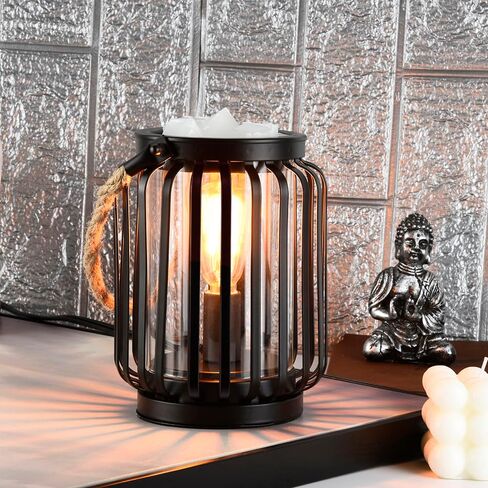 Electric Wax Melt Heater - Metal Wax Warmer,Heater for Aromatherapy Wax,Oil Burner with Edison Bulb,Wax melt for Home Decor,Office,Birthday Gift for Ladies in Saudi Arabia