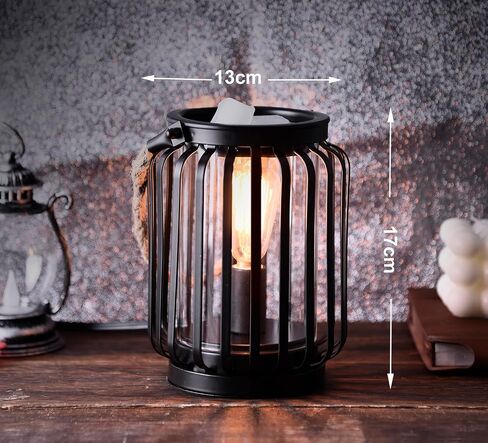 Electric Wax Melt Heater - Metal Wax Warmer,Heater for Aromatherapy Wax,Oil Burner with Edison Bulb,Wax melt for Home Decor,Office,Birthday Gift for Ladies in Saudi Arabia