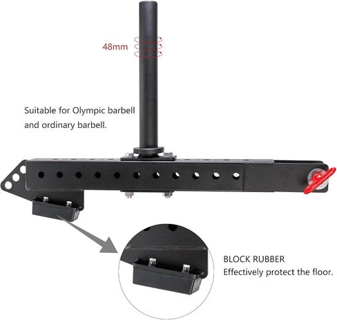 Multi Use Belt Squat Attachment with Lever Arms fits for 2"" X 2"", 2""X 3"" and 3""X 3"" Square Tube Power Cages Home Gym Accessory for Strength Training with 330 lbs Capacity, black in Saudi Arabia