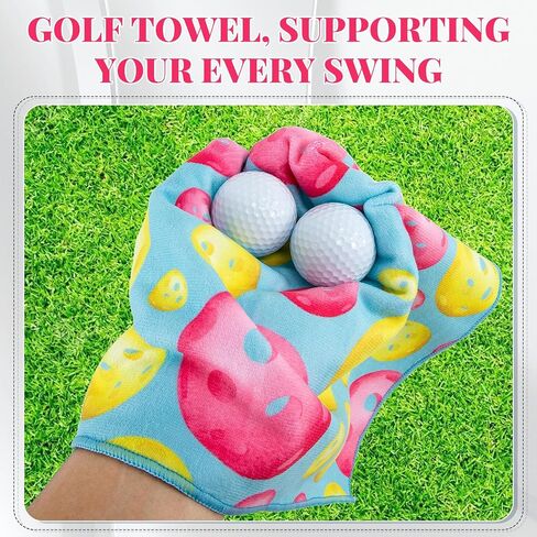 Pickleball Towel,Paddle and Balls Golf Ball Towels,Pickleball Gift for Women,Fashionable Prints Funny Pickleball Towels, Pickle Ball Accessories (Pickleball) in Saudi Arabia