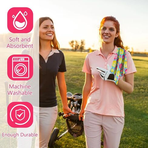 Pickleball Towel,Paddle and Balls Golf Ball Towels,Pickleball Gift for Women,Fashionable Prints Funny Pickleball Towels, Pickle Ball Accessories (Pickleball) in Saudi Arabia