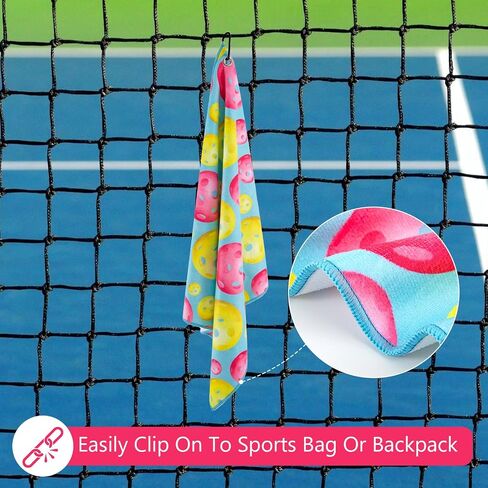 Pickleball Towel,Paddle and Balls Golf Ball Towels,Pickleball Gift for Women,Fashionable Prints Funny Pickleball Towels, Pickle Ball Accessories (Pickleball) in Saudi Arabia