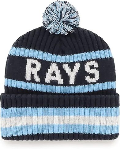 47 MLB Unisex-Adult Primary Logo Bering Cuffed Knit Pom Beanie Hat One Size (US, Alpha, One Size, Houston Astros) in Saudi Arabia