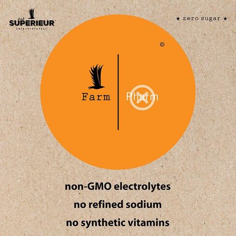 Superieur Electrolyte Powder Packets - Vegan Electrolyte Hydration Powder w/Sea Minerals - Keto Friendly, Non-GMO, Zero Sugar Electrolyte Supplement - Healthy Sports Drink - Citrus (14 Packets) in Saudi Arabia