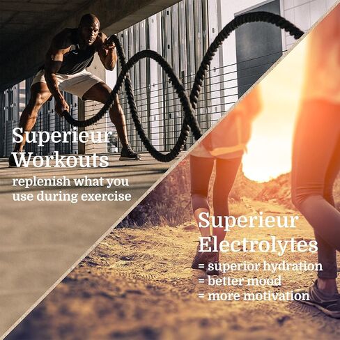 Superieur Electrolyte Powder Packets - Vegan Electrolyte Hydration Powder w/Sea Minerals - Keto Friendly, Non-GMO, Zero Sugar Electrolyte Supplement - Healthy Sports Drink - Citrus (14 Packets) in Saudi Arabia