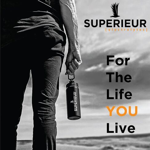 Superieur Electrolyte Powder Packets - Vegan Electrolyte Hydration Powder w/Sea Minerals - Keto Friendly, Non-GMO, Zero Sugar Electrolyte Supplement - Healthy Sports Drink - Citrus (14 Packets) in Saudi Arabia