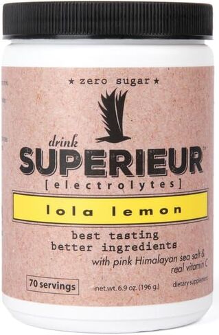 Superieur Electrolyte Powder Packets - Vegan Electrolyte Hydration Powder w/Sea Minerals - Keto Friendly, Non-GMO, Zero Sugar Electrolyte Supplement - Healthy Sports Drink - Citrus (14 Packets) in Saudi Arabia