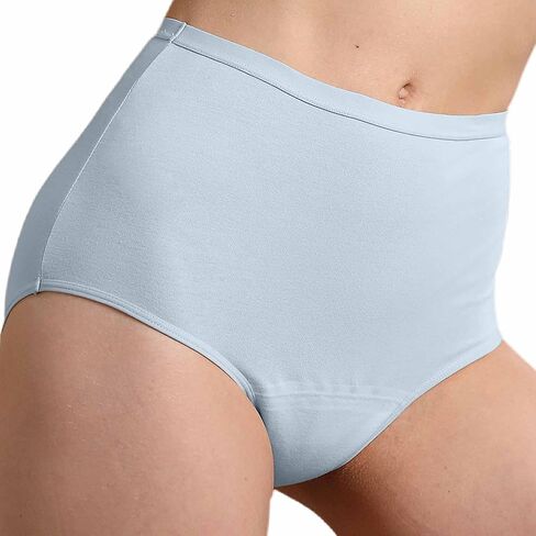 Washable Incontinence Underwear for Women, Absorbent Leak Proof Underwear for Women Bladder Leakage 1 Pack (Light Blue, L) in Saudi Arabia