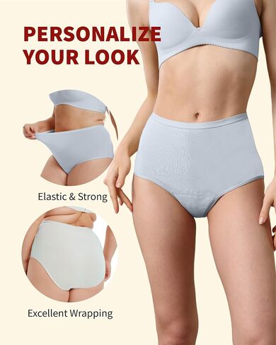Washable Incontinence Underwear for Women, Absorbent Leak Proof Underwear for Women Bladder Leakage 1 Pack (Light Blue, L) in Saudi Arabia