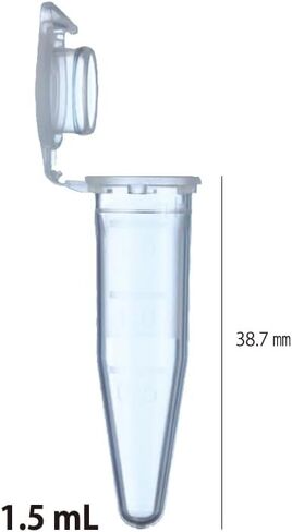 1.5 مل، أنبوب صغير مع غطاء قفل، قاعدة مستديرة، ملمس صلب، طبيعي 131-715C in Kuwait