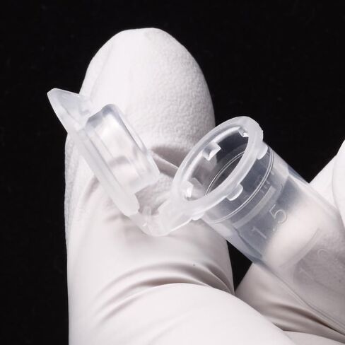 1.5 مل، أنبوب صغير مع غطاء قفل، قاعدة مستديرة، ملمس صلب، طبيعي 131-715C in Kuwait