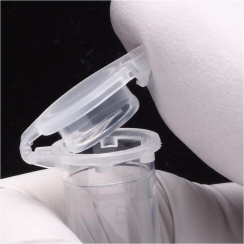 1.5 مل، أنبوب صغير مع غطاء قفل، قاعدة مستديرة، ملمس صلب، طبيعي 131-715C in Kuwait