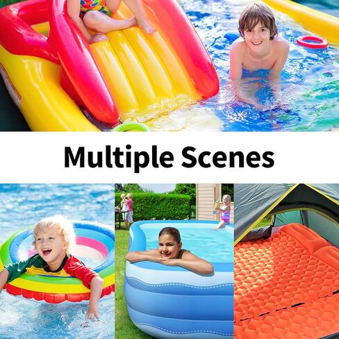 مضخة هواء كهربائية من vapaus مع 4 فوهات لحصيرة الجمباز القابلة للنفخ، مراتب هوائية، لعبة حمام السباحة، حوض عائم، مضخة نفخ سريعة الملء (تيار متردد 110-120 فولت (500 واط)) in Kuwait