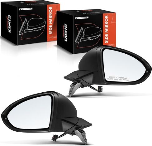 A-Premium Passenger Side Power Door Mirror - Compatible with Volkswagen Golf 2015-2021, Golf Alltrack, Golf SportWagen, GTI - Heated Manual Folding Black Outside Rear View Mirror w/Turn Signal in Saudi Arabia