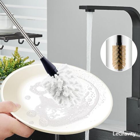LeGravity 4-in-1 Long Handled Bottle Brush Set,Stainless Steel Water Bottle Cleaning Brush Straw Brushes for Sport Bottle,Water Jug,Coffee Mug in Saudi Arabia