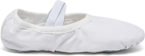 Danzcue Ballet Shoes for Women Soft Canvas/PU Leather Adult Dance Slippers, Ideal Ballet Flats for Women in Kuwait