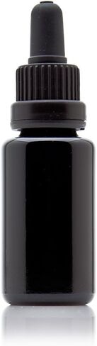 Infinity Jars Glass Dropper Bottle Ultraviolet Black Glass Tincture Bottle 20ML (.67 Fl oz)w Eye Droppers Caps, Leak-Proof Travel Bottle for Essential Oils Liquids, Amber Glass Dropper Bottle 10 Pack in Saudi Arabia