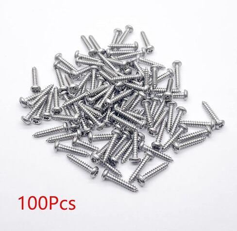 M3x16mm رأس مستدير سداسي توركس مع برغي حافر ذاتيًا 304 من الفولاذ المقاوم للصدأ برغي مقاوم للعبث (100 قطعة) in Kuwait