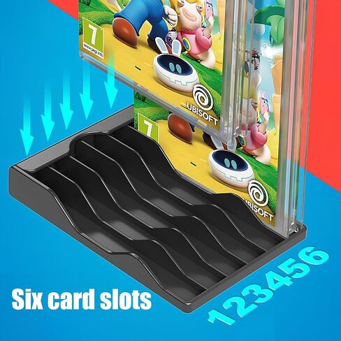 Acrylic switch game case holder，video game storage Organizer Stand Compatible with nintendo switch game holder, Upgraded Switch Game Display Holder Fits up to 12 Games Box ,Two packs can hold 24 games in Kuwait