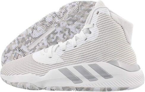 adidas Sm Pro Bounce 2019 Team Mens Shoes Size 7.5, Color: White in Saudi Arabia