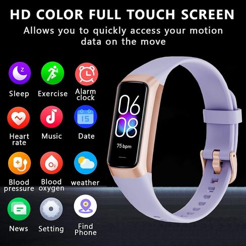 Fitness Tracker, 1.10'' AMOLED Touch Color Screen Men's and Women's Smartwatch, 24/7 Blood Oxygen Heart Rate Sleep Monitor, IP68 Waterproof Smartwatch, Step Calorie Counter, Pedometer in Saudi Arabia