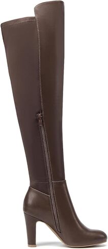SelenePair Women's Over The Knee Boots Stretch Thigh High Block Mid Heel Boot Fashion Side Zip Winter Boots in Kuwait