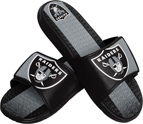 FOCO Pittsburgh Steelers NFL Mens Team Stripe Gel Slide - S in Saudi Arabia