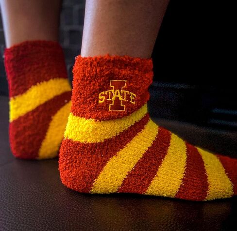 Iowa State Cyclones Officially Licensed NCAA Fuzzy Slipper Socks in Saudi Arabia