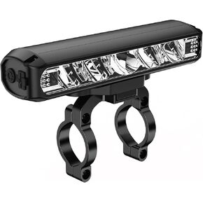 Bright Bike Headlight Rechargeable LED Front Light for Bike Aluminum Alloy Bicycle Lights for Night Riding