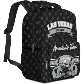 Football Backpack for Boys Girls, High Capacity Football Laptop Bag Casual Daypack For Adults Men Fans Gifts