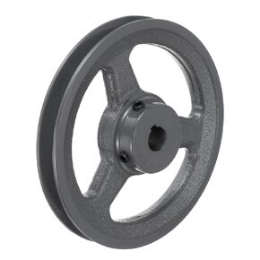 uxcell AK61-5/8 V-Belt Sheave 5/8"Bore 5.95"OD Single Groove Web Sheave Bored-to-Size Sheave, Cast Iron, Belt Section for 4L or A Belt