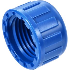 uxcell 3/4PT Pipe Fitting Cap, PVC Round Female Thread Hose Connector, for Garden and Outdoor Water Pipes End, Gray 10Pcs