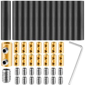 15 Sets Underground Wire Splice Kit Wire Connectors Suit for Wire Under 12 Awg 60 Amp Splicing Quick Wiring Connection Nut Kit Terminal with Shrink Tubes and Screws Circuit Connector