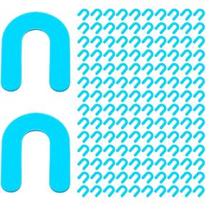 250 قطعة من فواصل بلاط رقاقة حدوة الحصان من Wulankd مقاس 1/16 بوصة، فواصل البلاط على شكل حرف U نظام تسوية البلاط حشوات بلاستيكية للتسوية، أزرق in Kuwait