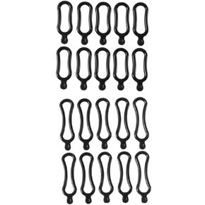 Leadigol 20 PCS Elastic Silicone O Rings, Bicycle Light Silicone Straps Headlamp Installation Mount Rings Cycling Bicycle Straps for Headlamp Headlight