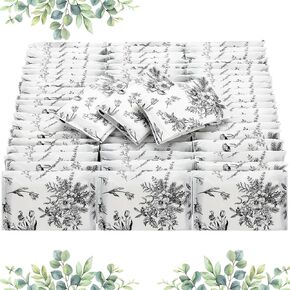 100 Pack Travel Tissues Packs Pocket Tissues Mini Tissues Packs Facial Tissue Bulk 3 Ply Tissues Faith Hope Love Floral Individual Pocket Tissues Wedding Tissues Packs for Guests (Floral)