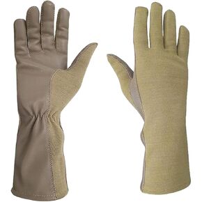 Nomex Flight Gloves, Leather Work Gloves for Men, Soft Durable Sheep Skin Leather Driving, Flying, Gardening Hunting Gloves