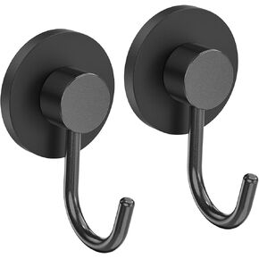 Magnetic Grill Hooks, 2 Pack Magnet Hooks for Grills for Utensils, Heavy Duty Outdoor Magnetic Hooks for Barbecue Tool, Outdoor Hanging, Refrigerator, Grill, Kitchen