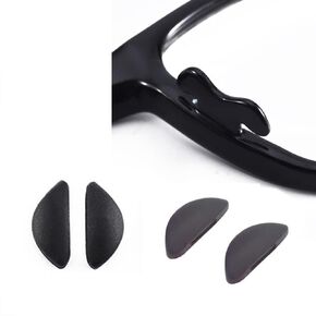 Soft Silicone Black 2 Pairs Eyeglass Nose Pads Nose Pieces Nosepads for Glasses Eyeglasses Sunglasses