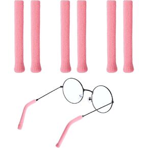 3 Pairs Glasses Ear Cushion Soft Knitting Cotton Fabric Eye Glasses Ear Grippers Anti Slip Holder Grips Temple Tips Sleeve Retainer Ear Pads for Sunglasses Eyewear Slip Preventer