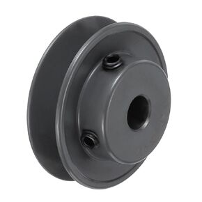 uxcell AK25-1/2 V-Belt Sheave 1/2"Bore 2.5"OD Single Groove Web Sheave Bored-to-Size Sheave, Cast Iron, Belt Section for 4L or A Belt
