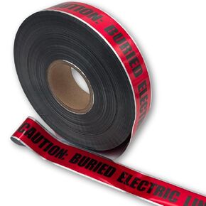 Underground Water Line Detectable Tape - Detectable Underground Tape - 2 Inch x 1000 Ft Length, 5 Mil - Buried Electrical Tape Used for Utility Marking Tape