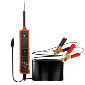 Automotive Power Circuit Tester Kit 6V-24V DC Test Light Car Short Circuit Finder Fuse Tester Electric Tester Polarity Identify Auto Electrical System Test Tool Overload Protection
