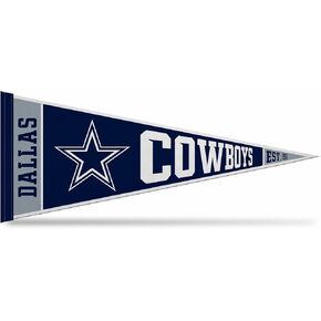 Rico Industries NFL Football Dallas Cowboys Rally 12" x 30" Felt Wall Décor Pennant - Great for Home/Bed Room/Man Cave Décor