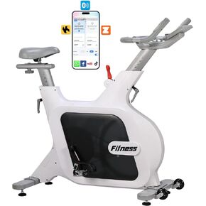 Exercise Bike, Stationary Bikes for Home with 32-Level Quiet Magnetic Resistance, Magnetic Stationary Bike with LED Display for 7 Types of Data, Including Pulse, Calories, and Distance Etc