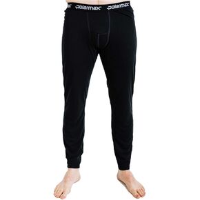 Polarmax Men's Double Layer Midweight Warm Soft Thermal Moisture-Wicking Base Layer Bottoms with Elastic Waistband