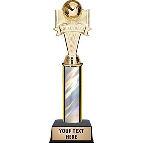 Crown Awards 11" Second Place Volleyball Trophies, 2nd Place Volleyball Trophy with Custom Engraving, Perfect for Volleyball Team Trophies Prime