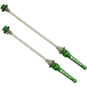 Z6 KQR Road Stainless Axle Hub Skewer, Green, KQR-04-RD-GR, SK2148-T