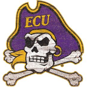 Fan Creations NCAA East Carolina Pirates Unisex East Carolina Team Logo 8in Cutout, Team Color, 8 inch