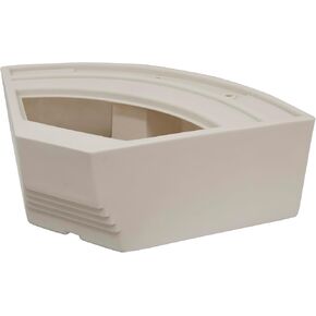 Wise BM11028-1B-990 Premier Series Pontoon 28-Inch Radius Corner Seat Base Only, Platinum